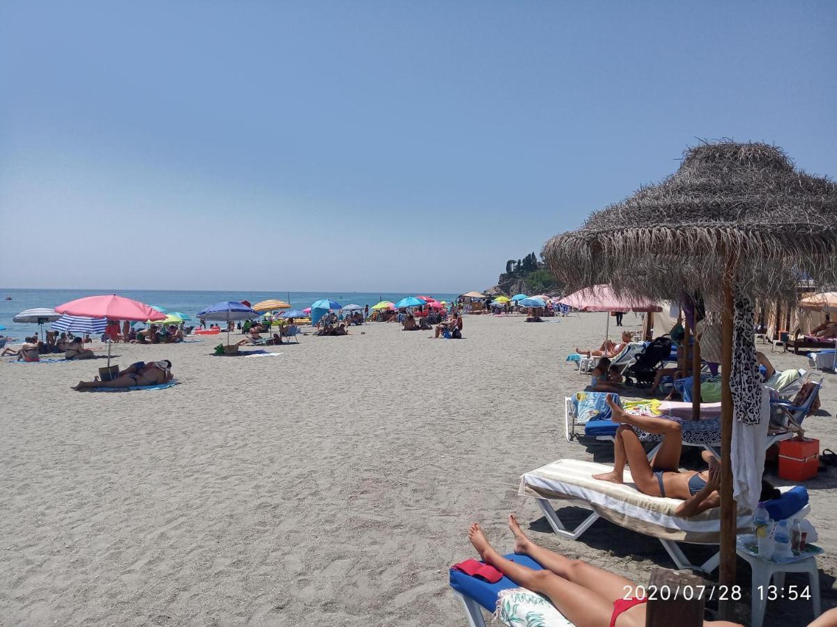 Apartmán Nerja 1ª Linea De Playa De Burriana , Terraza Grande Al Mar Exteriér fotografie